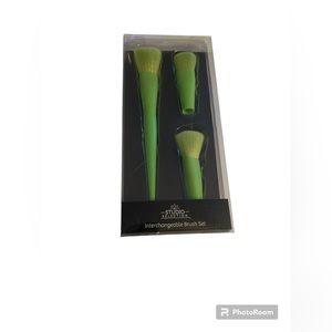 Electric green makeup brushes, Studio Selection